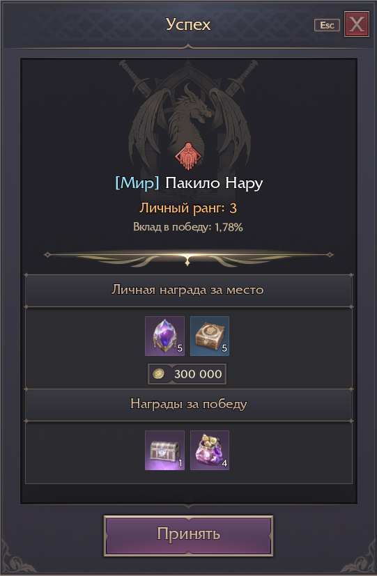 Пакилло Нару — ранг 3
